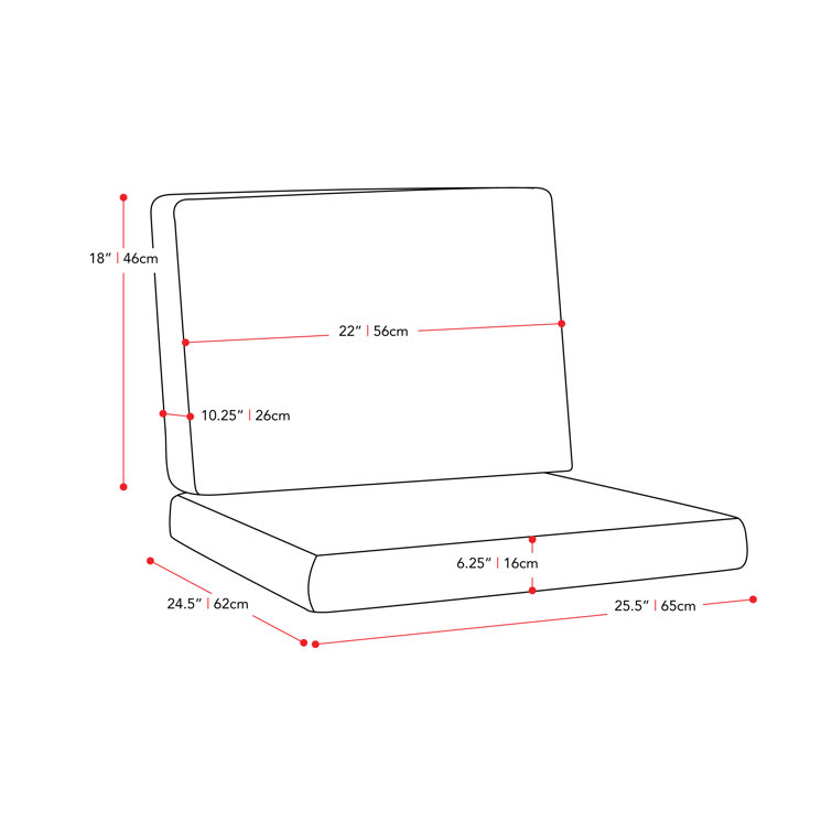 62cm x 62cm outdoor seat cushion hot sale